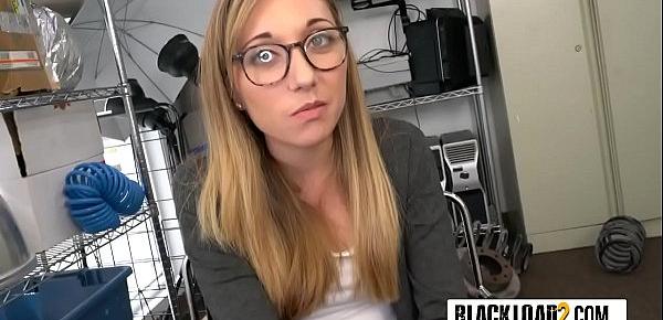  Sexy geek teen loves huge black cocks inside her naughty mouth!